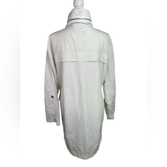 Venezia Nylon Outer Shell Stylish Trenchcoat Jacket Size XL Color Antique White - Picture 7 of 15